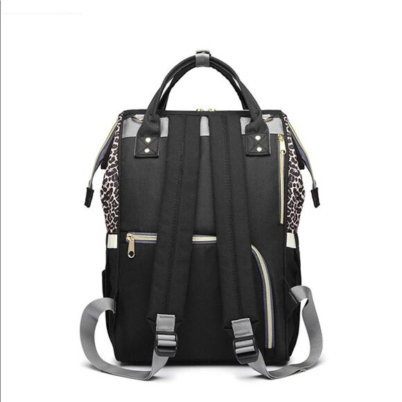 Leopard Baby Diaper Mom Travel Bag Backpack - Picture 4 of 10